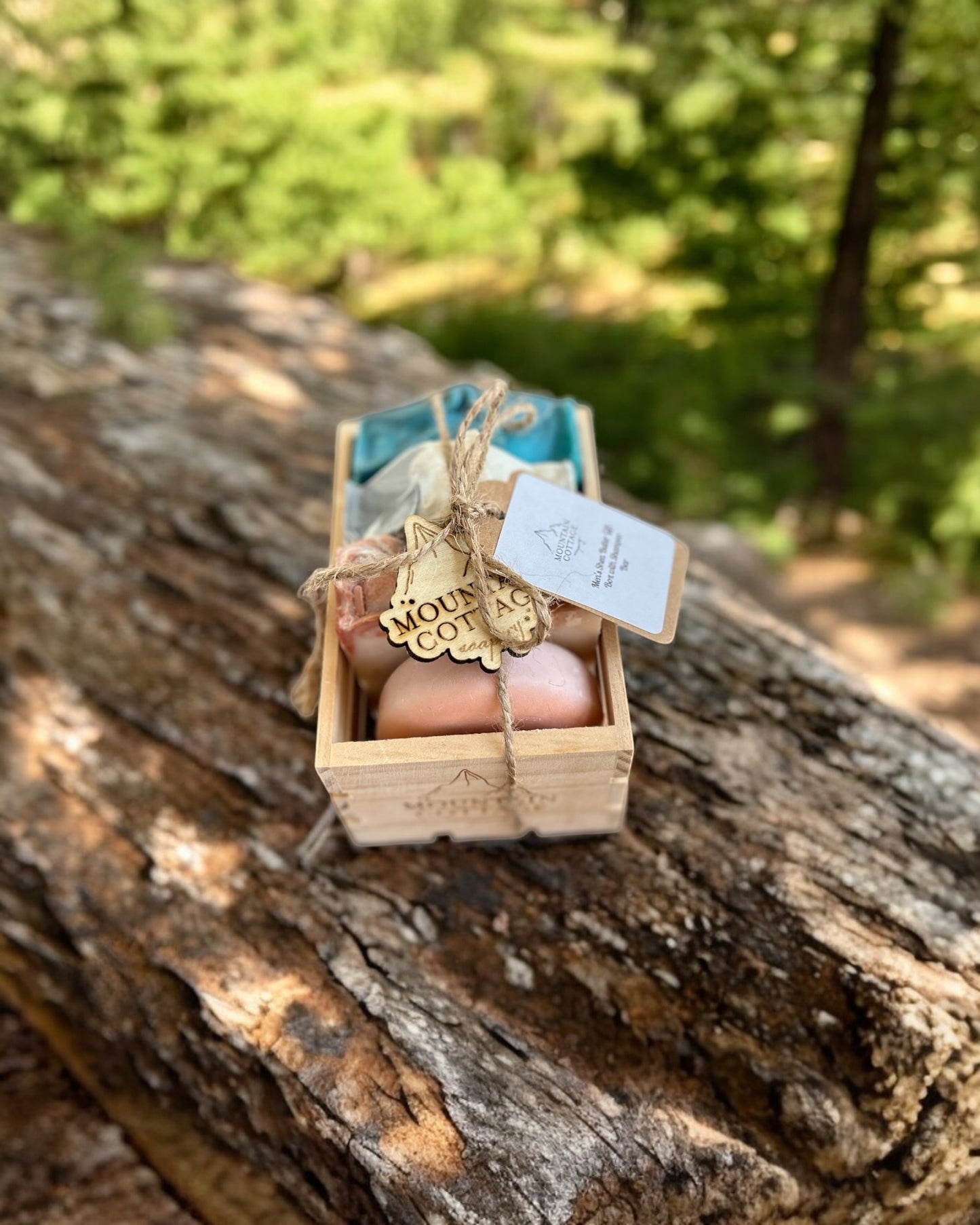 Men’s Shea Butter Soap Gift Box with Shampoo Bar