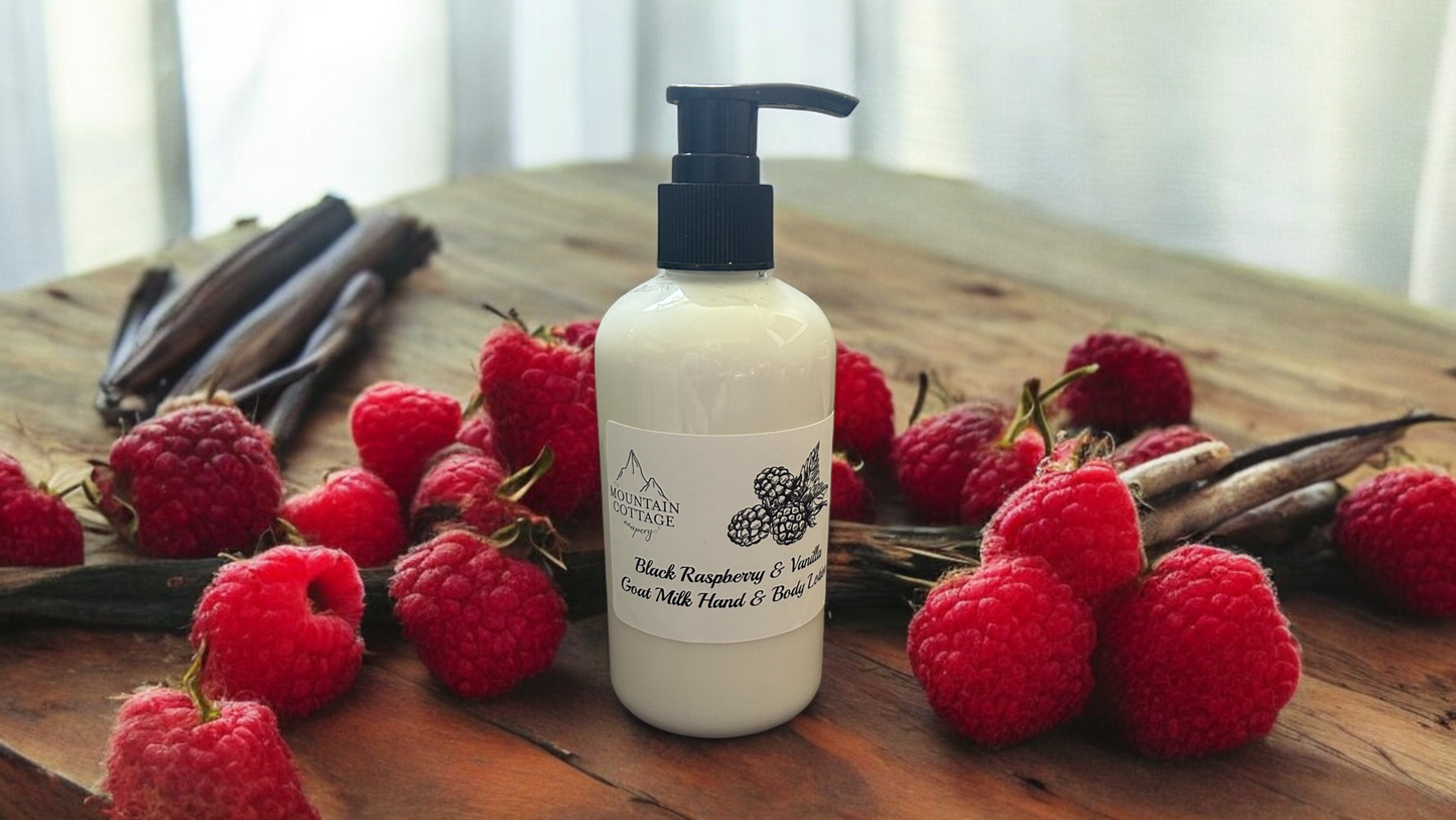 Black Raspberry and Vanilla Goat Milk Hand & Body Lotion