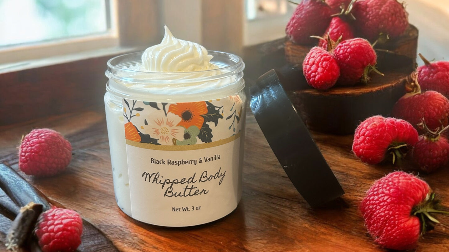 Black Raspberry and Vanilla 3 oz Smoothing Body Butter