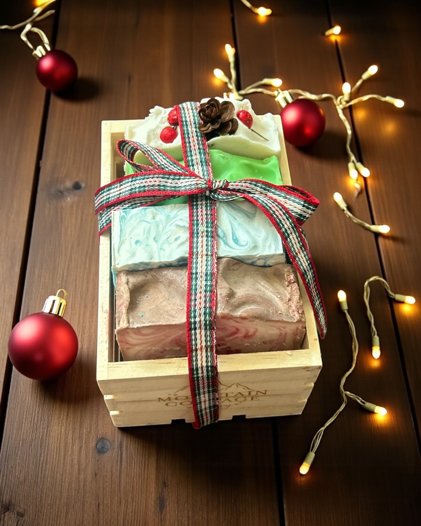 Mountain Cottage Holiday Soap Box