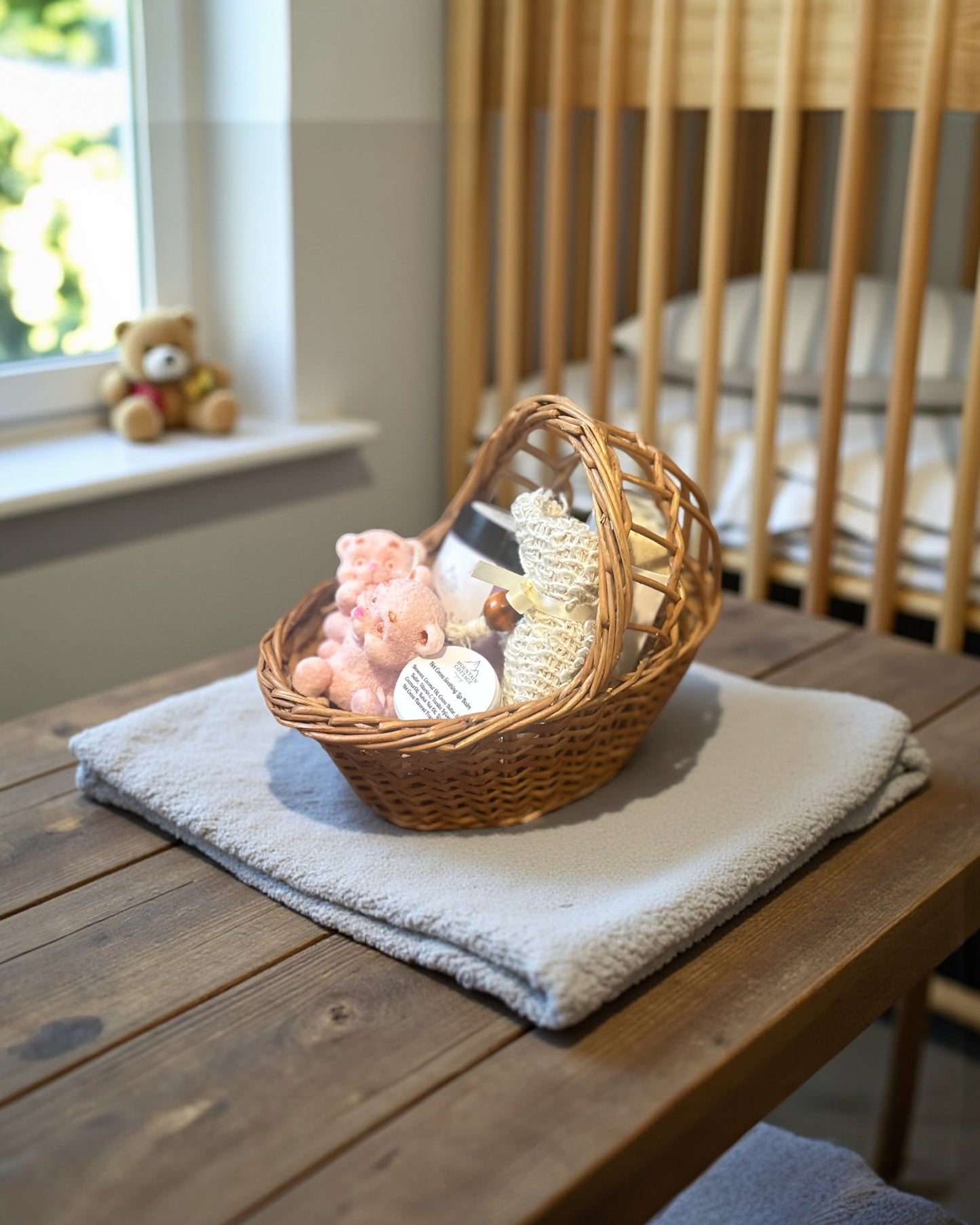 Mama Bear and Cub Comfort Basket