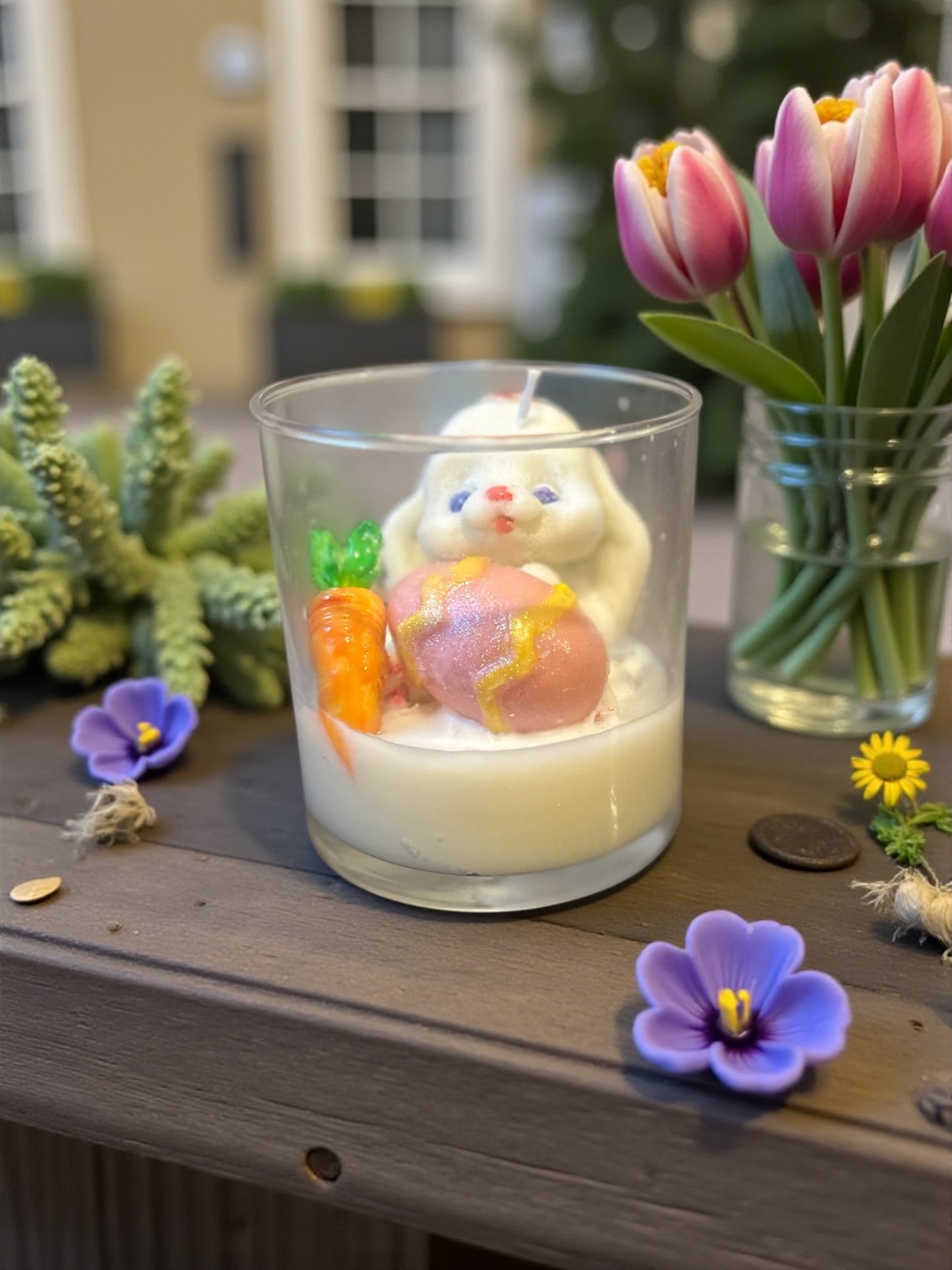 Somebunny Loves You Candle