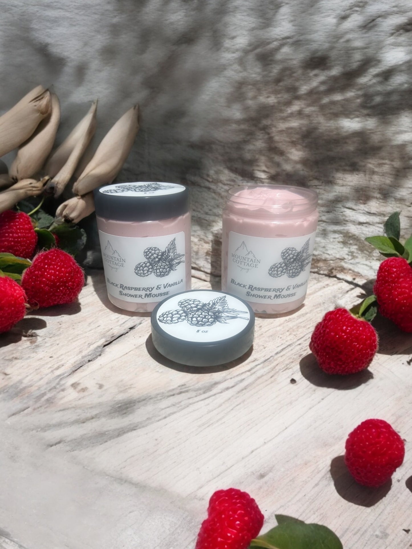 Black Raspberry & Vanilla Shower Mousse