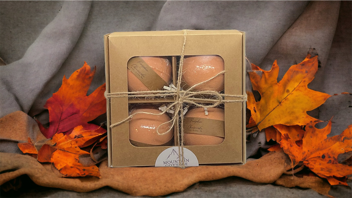 Pumpkin Cheesecake Bath Bombs