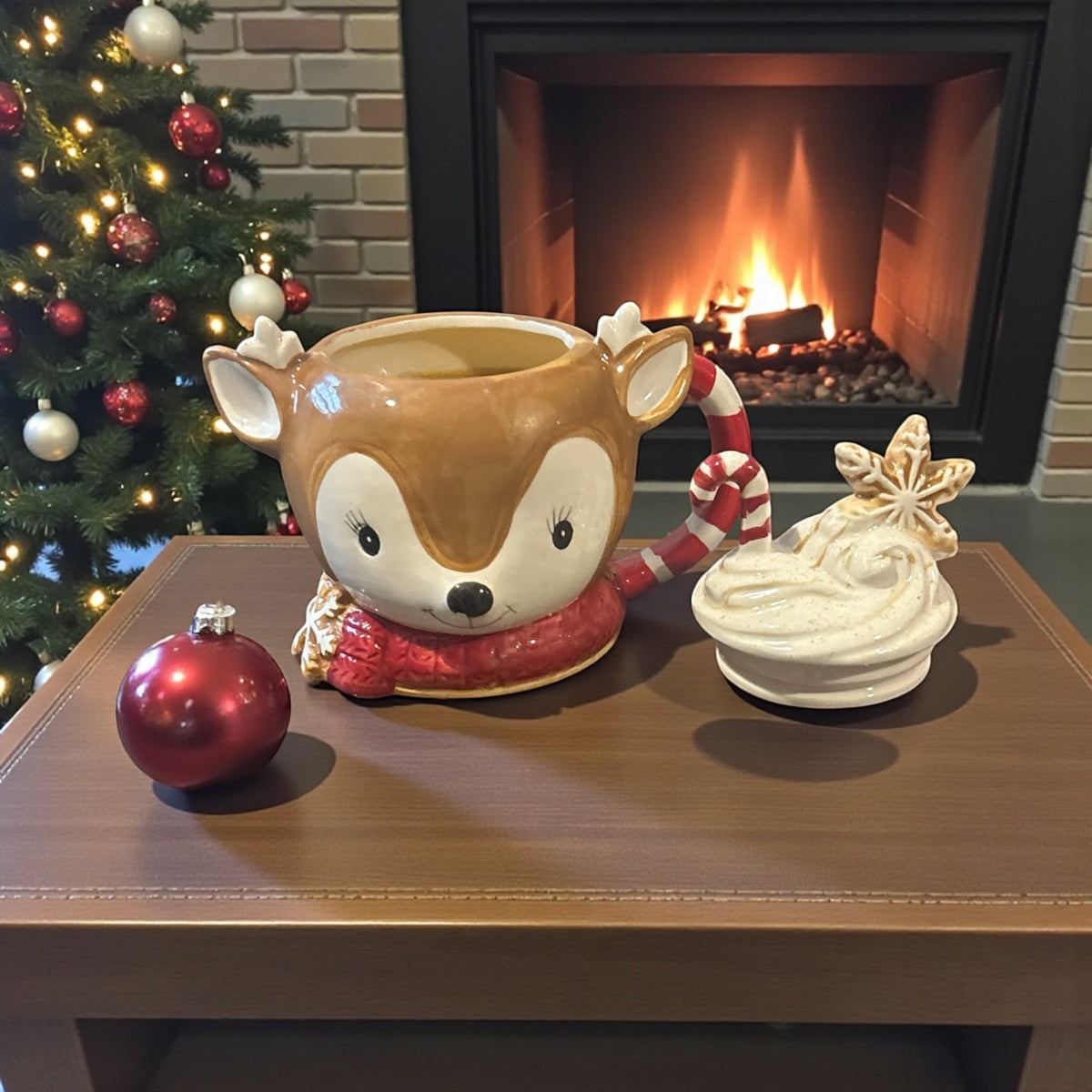 Winter Reindeer Wishes Candle