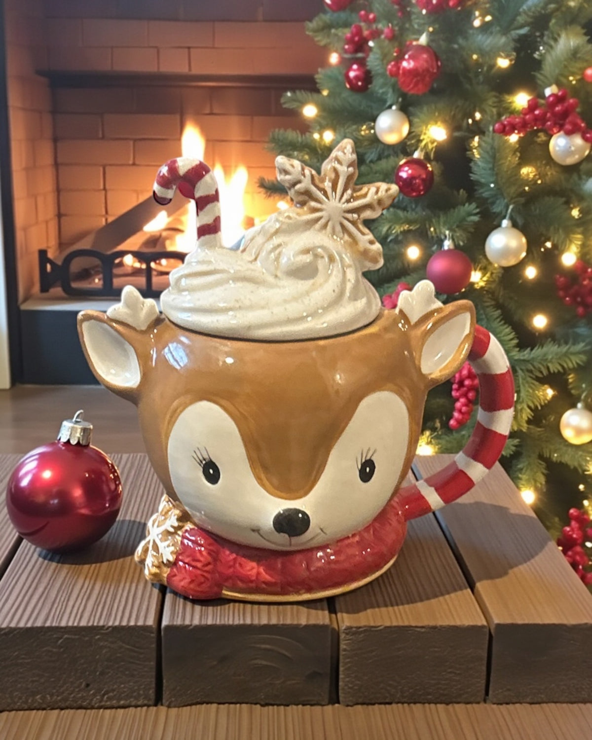 Winter Reindeer Wishes Candle