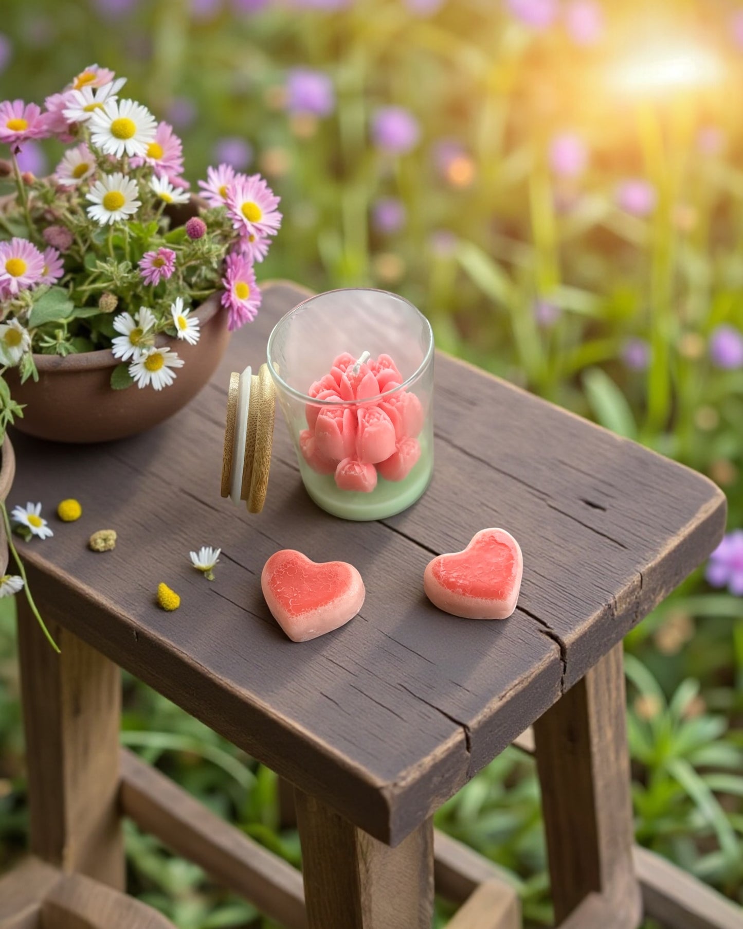 Spring is in the Air Tulip Bouquet Candle