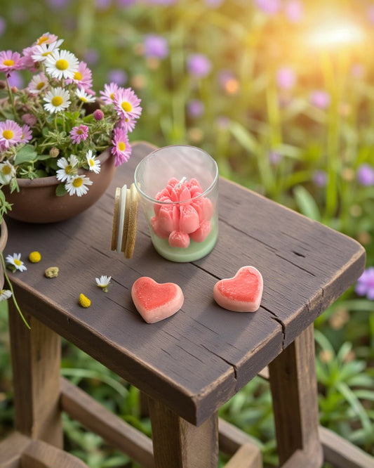 Spring is in the Air Tulip Bouquet Candle