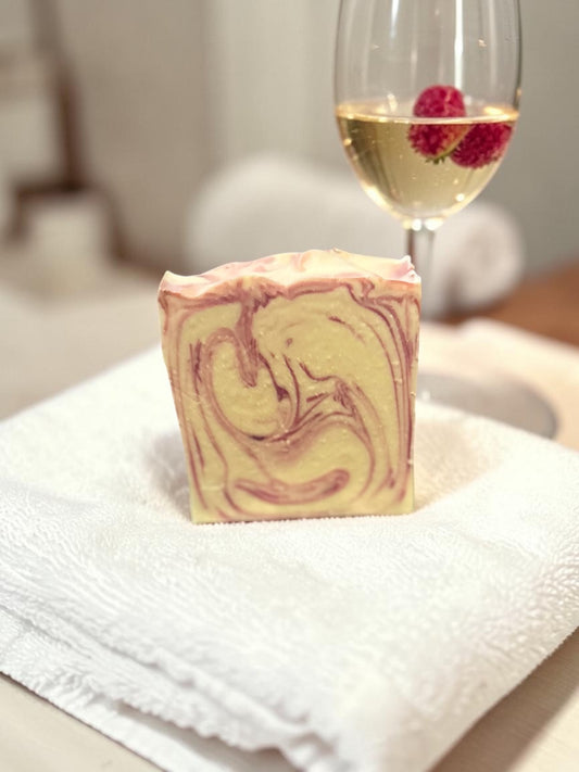 Raspberry Fizz Shea Butter Soap with Coconut Milk
