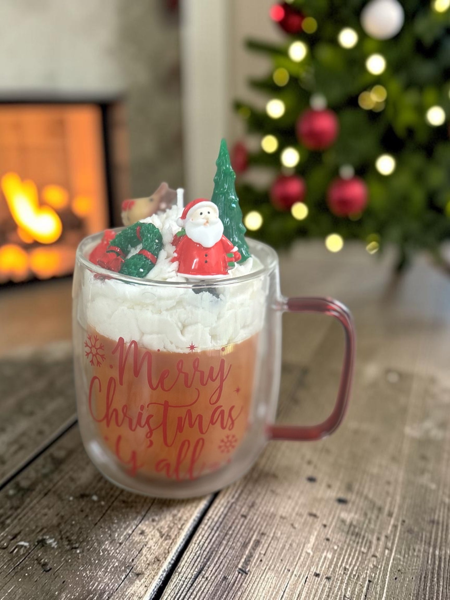 Santa’s Peppermint Mocha Candle
