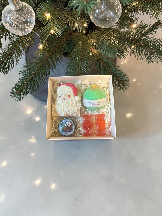 Christmas Cheer Gift Box - Handmade Holiday Bath Gifts
